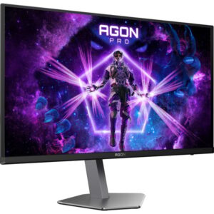 AOC AGON Pro AG276UZD QD-OLED, Gaming-Monitor (67.3 cm (26.5 Zoll), schwarz (matt)/silber, UltraHD/4K, KVM, USB-Hub, HDMI, DP, USB-C, 240Hz Panel)