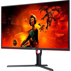 AOC AGON U32G3X/BK, Gaming-Monitor (80 cm (32 Zoll), schwarz/rot, UltraHD/4K, IPS, 144Hz Panel)