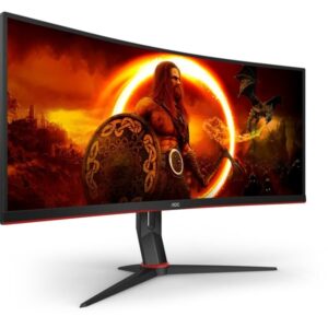 AOC CU34G2XP/BK, Gaming-Monitor (86.4 cm (34 Zoll), schwarz/rot, WQHD, VA, Curved, 180Hz Panel)