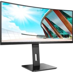 AOC CU34P2A, LED-Monitor (86 cm (34 Zoll), schwarz, UWQHD, VA, Curved, 1 ms, 100Hz Panel)