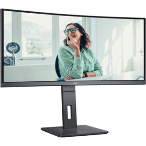 AOC CU34P3CV, LED-Monitor (86 cm (34 Zoll), schwarz, WQHD, VA, Curved, Adaptive-Sync, USB-Hub, 100Hz Panel)