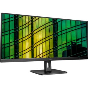 AOC U34E2M, LED-Monitor (86.4 cm (34 Zoll), schwarz, WQHD, VA, HDMI, DP, 100Hz Panel)