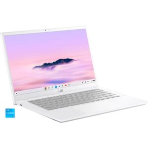ASUS Chromebook Plus Enterprise CX34 (CX3402CVA-MW0348), Notebook (weiß/grau, Intel® Core™ i3-1315U, Intel® UHD Graphics, 8 GB LPDDR5, 256 GB (256 GB null), Google Chrome OS)
