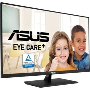 ASUS Eye Care VP327Q, LED-Monitor (73.7 cm (31.5 Zoll), schwarz, UltraHD/4K, VA, HDMI, DP, Adaptive-Sync)