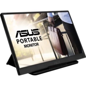 ASUS MB165B, LED-Monitor (40 cm (16 Zoll), schwarz, WXGA, TN, 60Hz, USB)