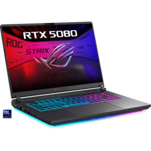 ASUS ROG Strix G16 (G615LW-S5024W), Gaming-Notebook (grau/neon-grün, Intel® Core™ Ultra 9 275HX, NVIDIA GeForce RTX 5080, 32 GB DDR5, 1 TB (1 TB SSD), Windows 11 Home)
