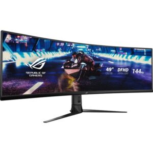 ASUS ROG Strix XG49VQ, Gaming-Monitor (124 cm (49 Zoll), schwarz, UWFHD, VA, Curved, AMD Free-Sync Premium Pro, 144Hz Panel)