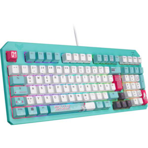 ASUS TUF Gaming K3 Gen II Hatsune Miku Edition, Gaming-Tastatur (türkis/mehrfarbig, DE-Layout)