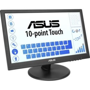 ASUS VT168HR Touch Monitor, LED-Monitor (40 cm (16 Zoll), schwarz, WXGA, TN, HDMI, VGA)