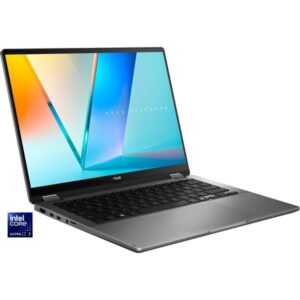 ASUS Vivobook 14 Flip (TP3407SA-QL010W), Notebook (grau, Intel® Core™ Ultra 7 256V, Intel® Arc™ Graphics, 16 GB LPDDR5X, 1 TB (1 TB SSD), Windows 11 Home)