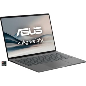 ASUS Zenbook A14 (UX3407QA-QD220W), Notebook (grau, Qualcomm Snapdragon X X1-26-100, Qualcomm Adreno GPU, 32 GB LPDDR5X, 1 TB (1 TB SSD), Windows 11 Home)