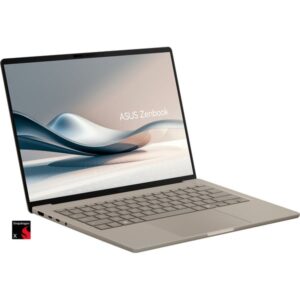 ASUS Zenbook A14 (UX3407QA-QD289W), Notebook (beige, Qualcomm Snapdragon X X1-26-100, Qualcomm Adreno GPU, 16 GB LPDDR5X, 512 GB (512 GB SSD), Windows 11 Home 64-Bit)