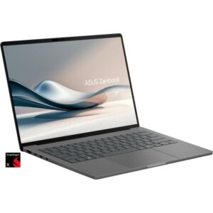 ASUS Zenbook A14 (UX3407QA-QD290W), Notebook (grau, Qualcomm Snapdragon X X1-26-100, Qualcomm Adreno GPU, 16 GB LPDDR5X, 512 GB (512 GB SSD), Windows 11 Home 64-Bit)