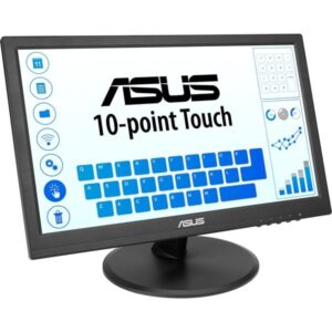 ASUS VT169HE Touch Monitor, LED-Monitor (39.6 cm (15.6 Zoll), schwarz, FullHD, IPS, HDMI, VGA)