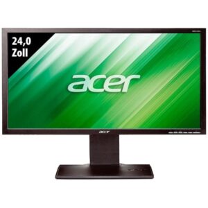 Acer B243HL Generalüberholt, LED-Monitor (61 cm (24 Zoll), schwarz, FullHD, IPS, DVI, VGA)