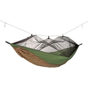 Amazonas Adventure Moskito Hammock Thermo AZ-1030430, Camping-Hängematte (grün/braun)