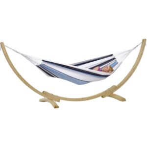 Amazonas Apollo Set Marine AZ-6010120, Camping-Hängematte (blau/weiß)