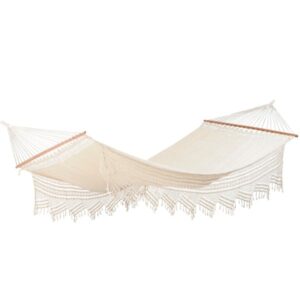 Amazonas Palacio Natura AZ-1062100, Camping-Hängematte (weiß, Mit Spreizstäben)