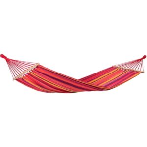 Amazonas Tonga Volcano AZ-1066110, Camping-Hängematte (rot/violett, Mit Spreizstäben)