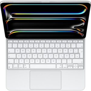 Apple Magic Keyboard für 13" iPad Pro (M4), Tastatur (weiß, DE-Layout, Scherenmechanik)