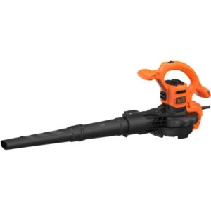 BLACK+DECKER 3-in-1 Elektro-Laubsauger BEBLV260-QS, Laubsauger/Laubbläser (schwarz/orange, 2.600 Watt)