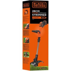 BLACK+DECKER 3-in-1 Rasentrimmer STC1820CM, 18Volt (orange/schwarz, Li-Ionen Akku 2,0Ah)
