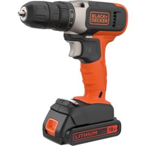 BLACK+DECKER Akku-Bohrschrauber BCD001C1, 18Volt (orange/schwarz, Li-Ionen Akku 1,5Ah)