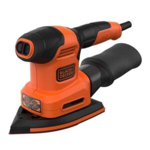 BLACK+DECKER Multischleifer 4in1 BEW200K-QS, Deltaschleifer (orange/schwarz, 200 Watt)