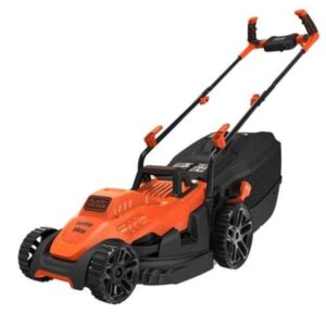 BLACK+DECKER Rasenmäher BEMW461BH-QS, 34cm (orange/schwarz, 1.400 Watt)