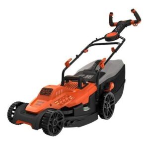 BLACK+DECKER Rasenmäher BEMW471ES-QS, 38cm (orange/schwarz, 1.600 Watt)