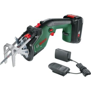 Bosch Akku-Astsäge Keo, 18Volt (grün/schwarz, Li-Ionen Akku 2,0Ah, POWER FOR ALL ALLIANCE)