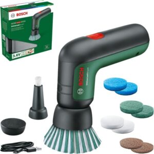 Bosch Akku-Bürste UniversalBrush Set, 3,6Volt, Bürstenschleifer (grün/schwarz, mit Zubehör-Set)