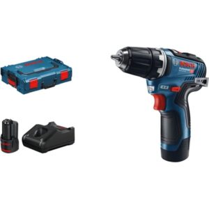 Bosch Akku-Bohrschrauber GSR 12V-35 Professional, 12Volt (blau/schwarz, 2x Li-Ionen Akku 3,0Ah, in L-BOXX)