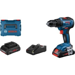 Bosch Akku-Bohrschrauber GSR 18V-55 Professional, 18Volt (blau/schwarz, 2x Li-Ion Akku ProCORE18V 4,0Ah, L-BOXX)