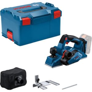 Bosch Akku-Falzhobel GHO 18V-26 Professional solo, 18Volt, Elektrohobel (blau/schwarz, ohne Akku und Ladegerät, in L-BOXX)
