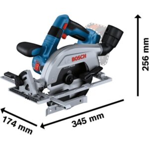 Bosch Akku-Handkreissäge GKS 18V-57-2 Professional solo (blau/schwarz, ohne Akku und Ladegerät)