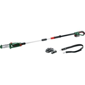 Bosch Akku-Hochentaster UniversalChainPole 18, 18Volt (grün/schwarz, Li-Ionen Akku 2,5Ah, POWER FOR ALL ALLIANCE)