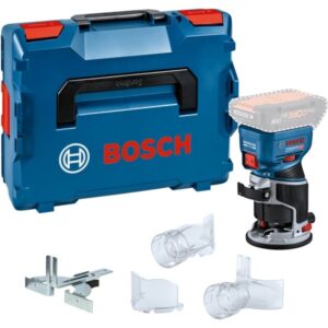 Bosch Akku-Kantenfräse GKF 18V-8 Professional solo, 18Volt, Oberfräse (blau/schwarz, ohne Akku und Ladegerät, in L-BOXX)