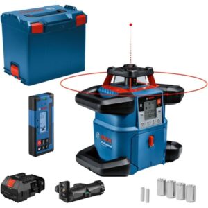 Bosch Akku-Rotationslaser GRL 600 CHV Professional, 18Volt (blau, ohne Akku und Ladegerät, rote Laserlinie, in L-BOXX)