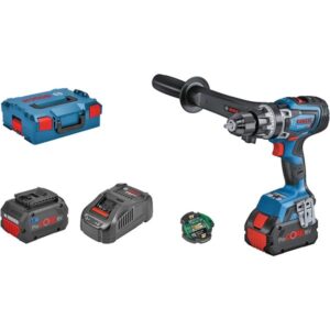 Bosch Akku-Schlagbohrschrauber BITURBO GSB 18V-150 C Professional, 18Volt (blau/schwarz, 2x Akku ProCORE18V 8,0Ah, Bluetooth Modul, L-BOXX)