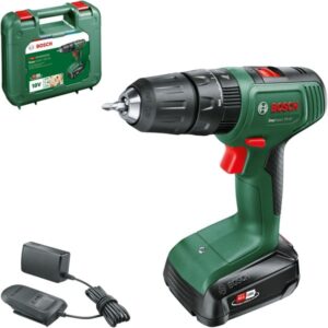 Bosch Akku-Schlagbohrschrauber EasyImpact 18V-40 (grün/schwarz, Li-Ionen Akku 2,0Ah, Koffer, POWER FOR ALL ALLIANCE)