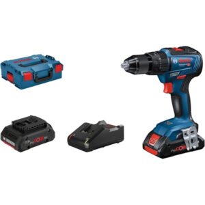 Bosch Akku-Schlagbohrschrauber GSB 18V-55 Professional, 18Volt (blau/schwarz, 2x Li-Ion Akku ProCORE18V 4,0Ah, L-BOXX)