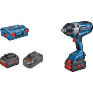 Bosch Akku-Schlagschrauber BITURBO GDS 18V-1000 Professional, 18Volt (blau/schwarz, 2x Akku ProCORE18V 8,0Ah, 1/2", in L-BOXX)