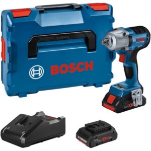 Bosch Akku-Schlagschrauber GDS 18V-450 HC Professional, 18Volt (blau/schwarz, 2x Li-Ion Akku ProCORE18V 4,0Ah, Bluetooth Modul, in L-BOXX)