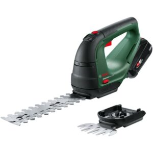 Bosch Akku-Strauch und Grasschere Advancedshear 18-10 (grün/schwarz, Li-Ionen Akku 2,0Ah, POWER FOR ALL ALLIANCE)