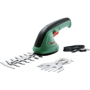 Bosch Akku-Strauch und Grasschere EasyShear Set, 3,6Volt, Strauchschere (grün/schwarz, Li-Ionen Akku 1,5Ah)