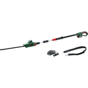 Bosch Akku-Teleskop-Heckenschere UniversalHedgePole 18, 18Volt (grün/schwarz, Li-Ionen Akku 2,0Ah, POWER FOR ALL ALLIANCE)