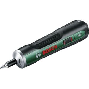 Bosch Akkuschrauber PushDrive 3,6Volt (grün, mit 10-teiligem Schrauberbit-Set)