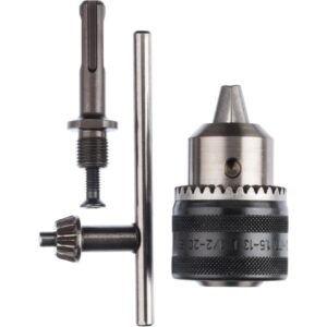 Bosch Bohrfutter 1,5 - 13mm, mit SDS-plus Adapter (Zahnkranzbohrfutter mit Schlüssel)
