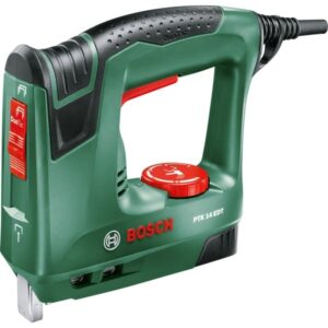 Bosch Elektrotacker PTK 14 EDT (grün, inkl. 1.000 Klammern (Typ 53, Länge 10mm), Retail)
